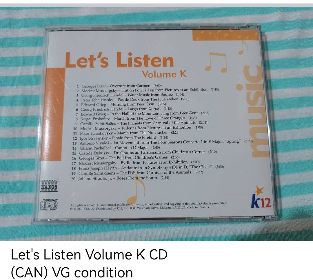 Let's Listen Volume K CD (unsealed) (Category: CDs & DVDs) located in Dangcagan. Submitted by cd_haven5 (Listing ID 1467003289, Image 2). Description: #FORSALE #FORSALE #FORSALE #Authentic #Legit #Original We only sell original items. All items posted are on hand. Please message me for availability of the item/s because the items are also posted on my other online stores. All items are imported unless stated PH. We also accept Pre-orders. Payment