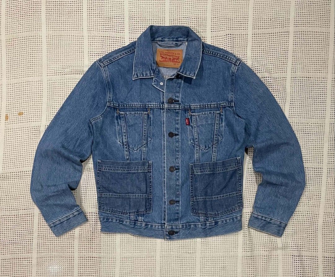 Levi's Denim Jacket (Category: Coats, Jackets and Outerwear) located in Bacolod City. Submitted by abkicks_apparel (Listing ID 1467103868, Image 1). Description: Levi's Washed Denim Jacket Small on Tag W21 L26 Authentic Original As New Condition No Hidden Issues .