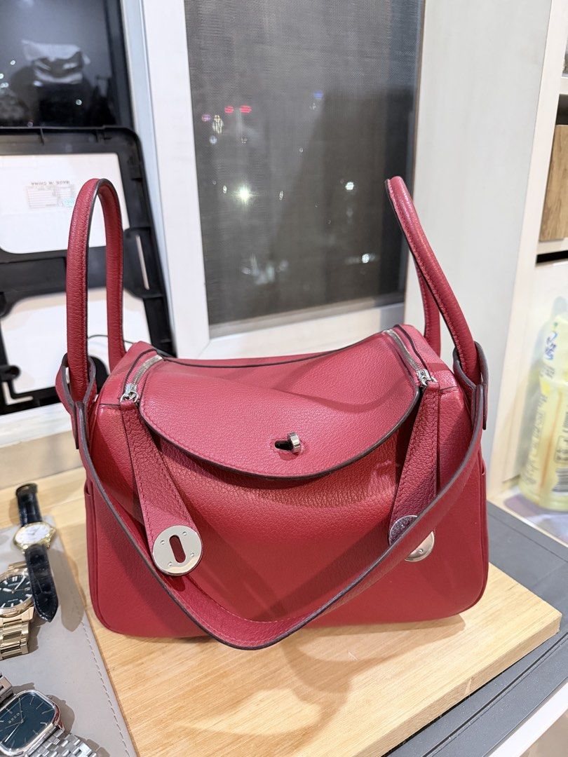 Lindy 26 in Rouge Casaque (Category: Luxury Bags & Wallets) located in Quezon City. Submitted by markandrewson1123 (Listing ID 1467120897, Image 1). Description: Lindy 26 With small flaws, see photos (rubber lining needs to be refinished) Bag only, lost the dustbag already NGA.