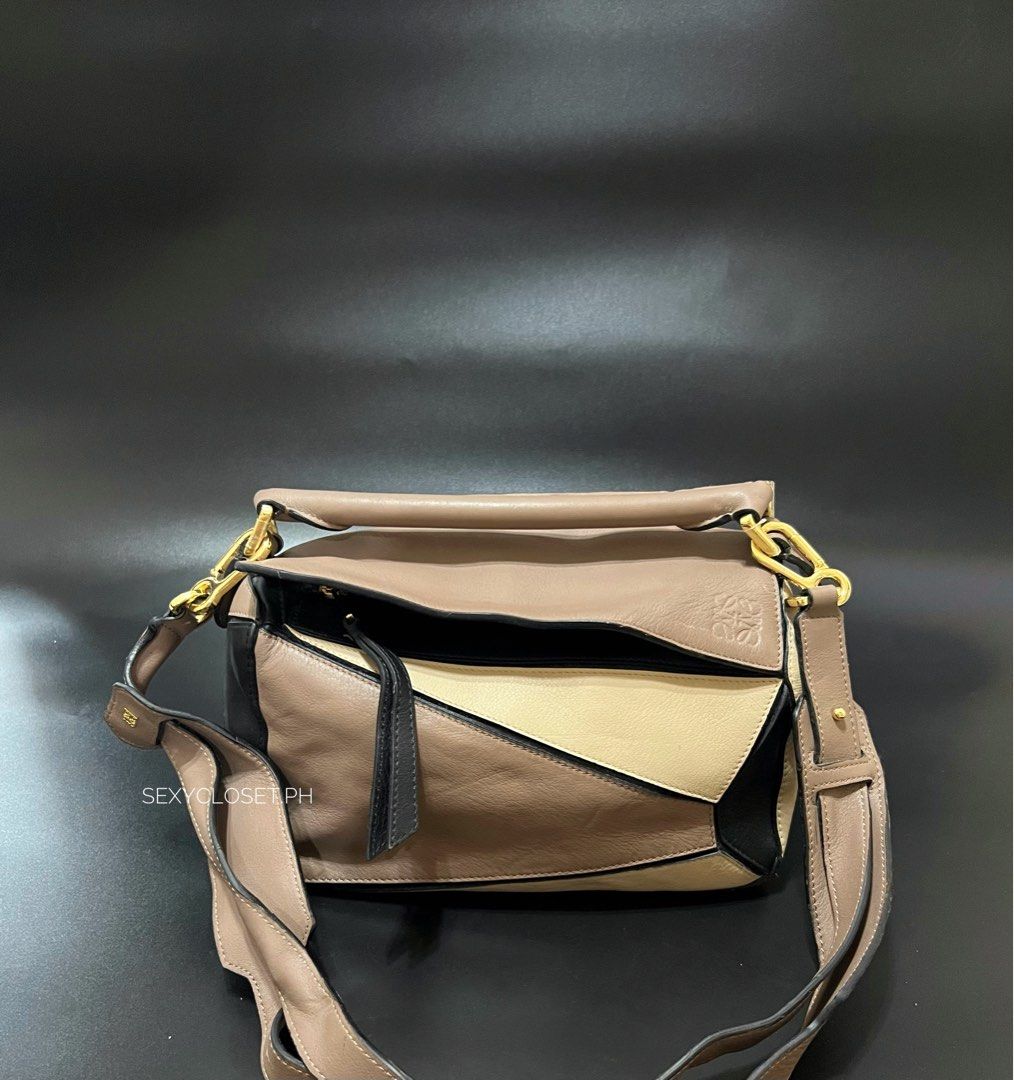 LOEWE Tricolor Puzzle Bag (Category: Luxury Bags & Wallets) located in Cebu City. Submitted by sexyclosetph2.0 (Listing ID 1466972695, Image 1). Description: In great condition Small size Tri color Gold hardwares All details posted .