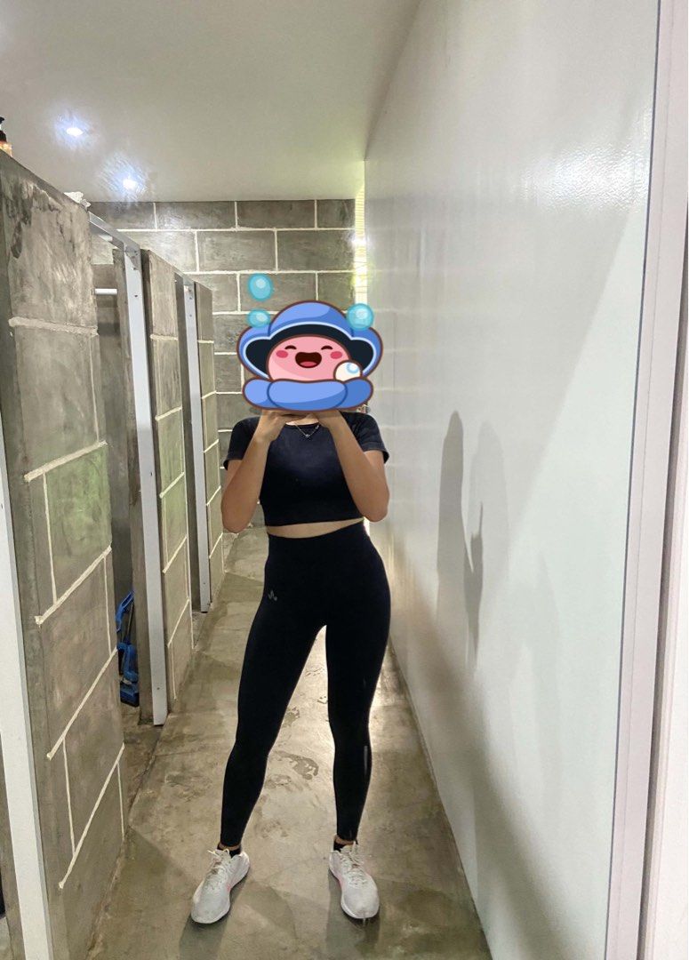 Lotus Activewear Ava Washed Leggings (S) (Category: Activewear) located in Iligan City. Submitted by bumbleleaf (Listing ID 1467063334, Image 3). Description: Preloved | Like new, only worn twice, no flaws! Black | Size: S 📸 Swipe to see me wearing it!.