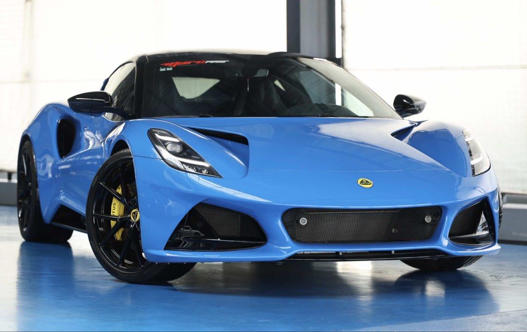 Lotus EMIRA Auto (Category: Used Cars) located in Quezon City. Submitted by marcars_trading (Listing ID 1467001935, Image 1). Description: 2024’s Lotus EMIRA V6 First Edition 9.280M (neg) trade in ok GOOD as BRANDNEW! GUARANTEED IMMACULATE and VERY FRESH CONDITION Must see to appreciate & compare - Locally Purchased from Lotus BGC - Autohub - Mileage is 6Tkms ONLY - Complete owner’s manual booklets & spare key - 1 of 1 color: SENECA BLUE - Full P