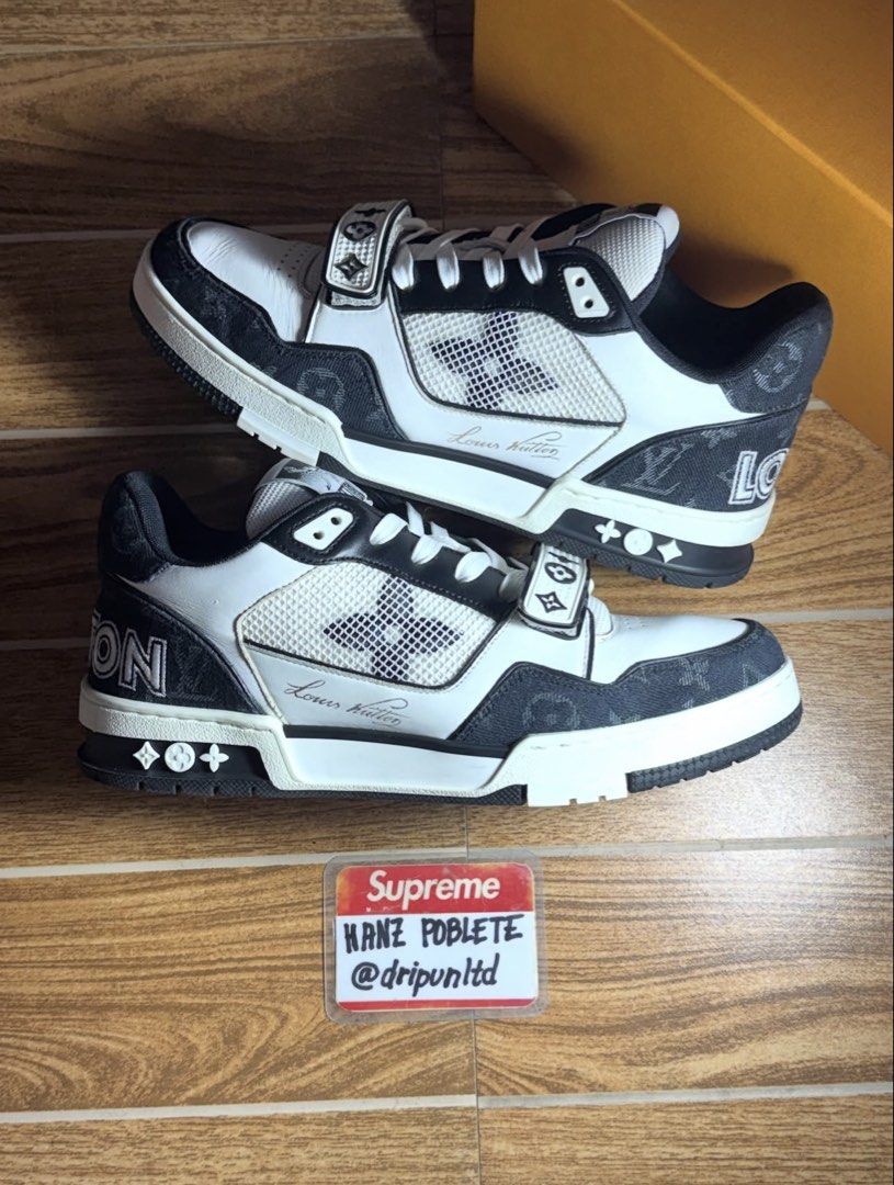 Louis Vuitton Trainers Strap Black Denim Monogram (Category: Sneakers & Footwear) located in Mandaluyong City. Submitted by dripunltd (Listing ID 1467101876, Image 1). Description: Louis Vuitton Trainers Strap Black Denim Monogram Size 7 (Fits 8.5-9) 9.2/10 Condition 34,999 (80K+ SRP).