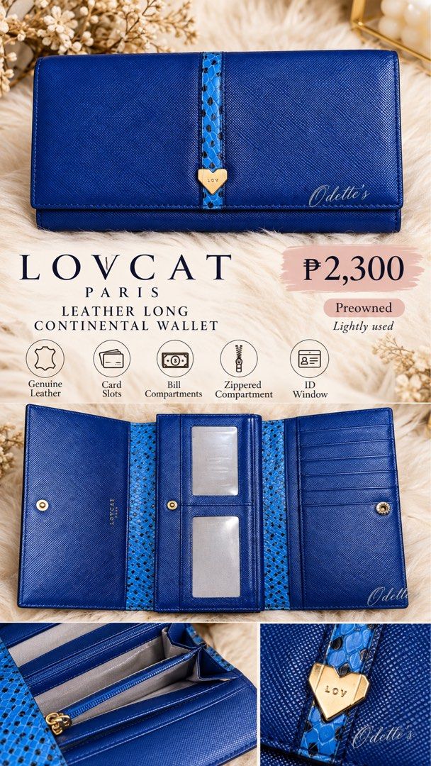 Lovcat Paris Continental Wallet (Category: Luxury Bags & Wallets) located in Antipolo. Submitted by judayjudayan (Listing ID 1466972820, Image 1). Description: Pm for details.