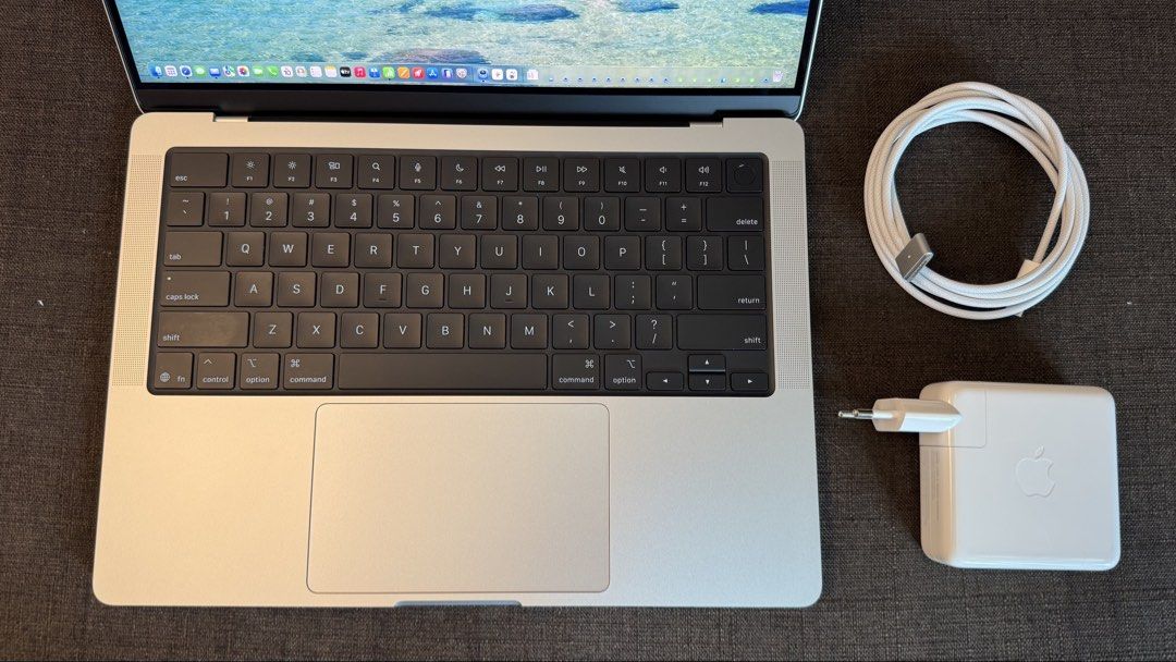 MacBook Pro 14-inch M5 (almost new) (Category: Laptops & Notebooks) located in Mandaluyong City. Submitted by khriscruz (Listing ID 1467032254, Image 2). Description: 14-inch MacBook Pro M5 in Silver* Specifications: • Chip: Apple M5 • CPU: 10-core • GPU: 10-core • Memory: 16GB Unified Memory • Storage: 512GB SSD • Battery Health: 100% • Cycle Count: 9 only • Warranty until November 3, 2026 100% smooth and in excellent working condition Very low 