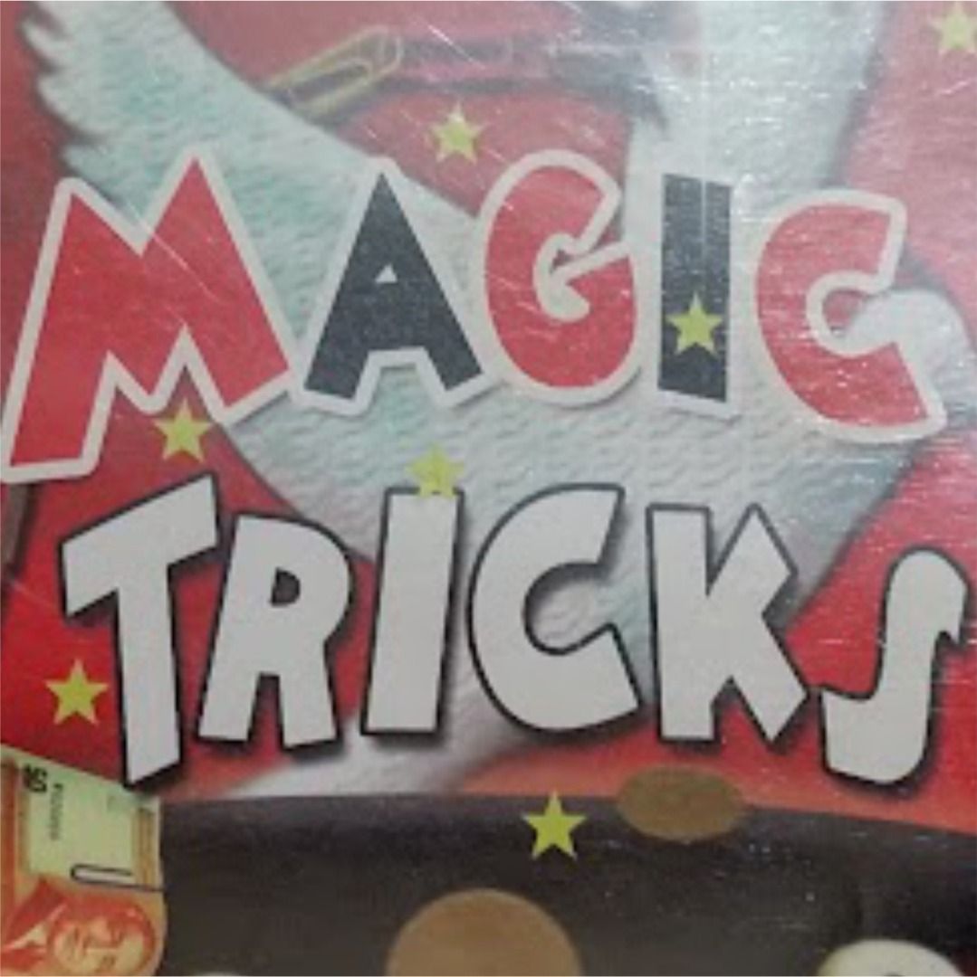 Magic Tricks Book Instruction Guide (Category: Children's Books) located in Quezon City. Submitted by susmaryosep1 (Listing ID 1467018039, Image 2). Description: - Beginner-friendly magic tricks book - Covers close-up magic and stage routines - Hardcover with classic illustrated top hat and dove cover - Clean and readable pages - Fun collection of easy-to-learn illusions 150.