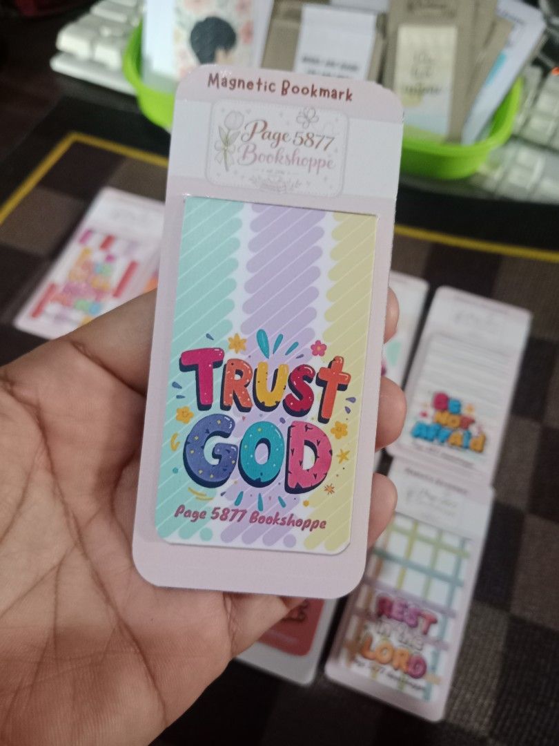 Magnetic Bookmark (Category: Stationery & School Supplies) located in Bulacan. Submitted by page5877bookshoppe (Listing ID 1467084412, Image 3). Description: Selling magnetic bookmarks 10 to 12 pesos each with inspirational bible verses Payment thru Gcash or bank transfer Shipping via SPX Express .