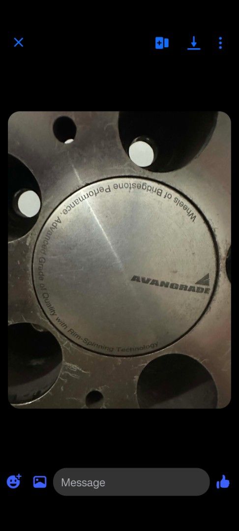 Mags 18inches Bridgestone (Category: Mags and Tires) located in Las Pinas. Submitted by calmwolf_2a8740 (Listing ID 1467166806, Image 2). Description: FOR SALE 18INCHES BRIDGESTONE MAGS AVANGRADE NO GUTTER MARKS NO BENKONG 16,500 pesos only Made by Bridgestone 18x7.5J, +53, 5/100 AVG / T073 free tires included 245 50 R18 ( 4pcs.) 235 50 R18 ( 2pcs.) .
