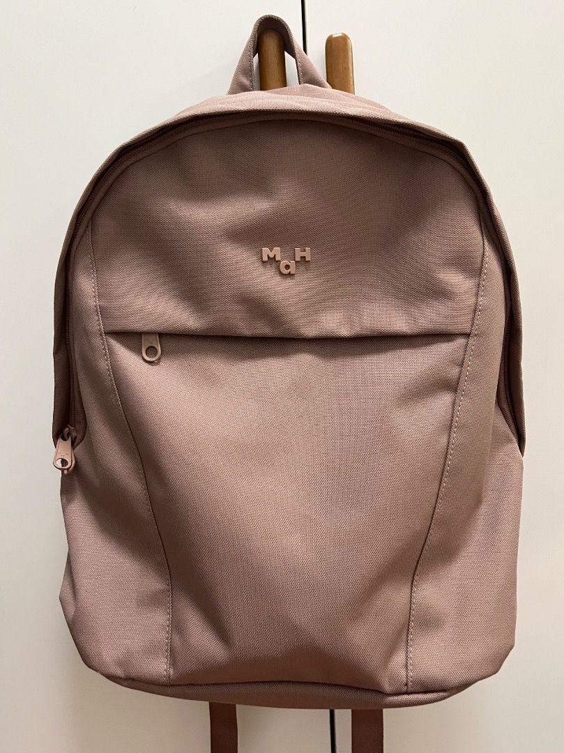 MAH Backpack (Category: Backpacks) located in Manila. Submitted by romille12345 (Listing ID 1467116835, Image 1). Description: MAH Backpack Fits 13inches laptop. Color Gray Rose Still clean inside..