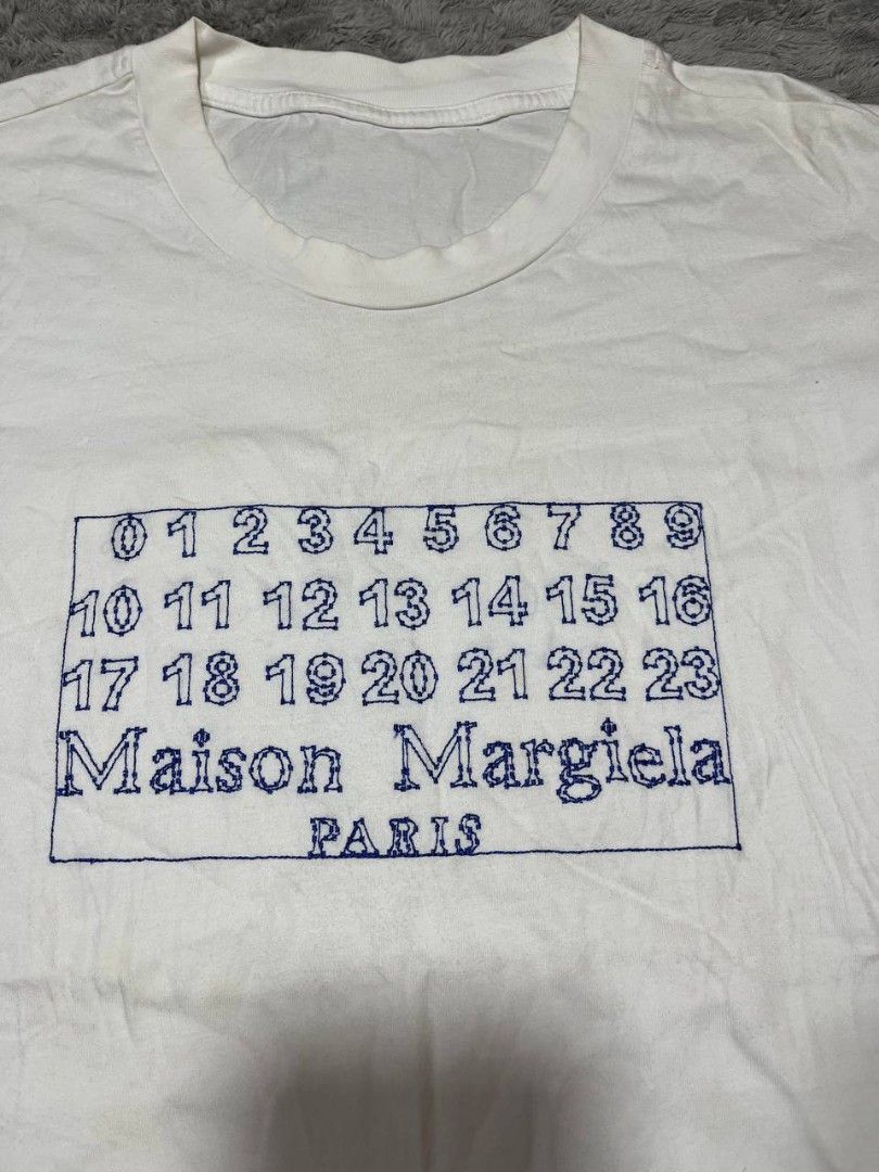 Maison Margiela shirt (Category: Tshirts & Polo Shirts ) located in Cagayan de Oro. Submitted by smoothstyle (Listing ID 1467094244, Image 2). Description: Maison Margiela Very good condition 9/10 color rate size XL dimes: 23x28 Washable yellow stain.