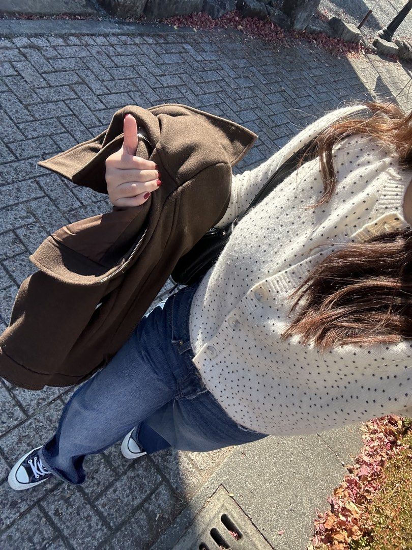 Mango wool polkadot cardigan (Category: Coats, Jackets and Outerwear) located in Davao. Submitted by gi.lcloset_ (Listing ID 1467156669, Image 2). Description: .