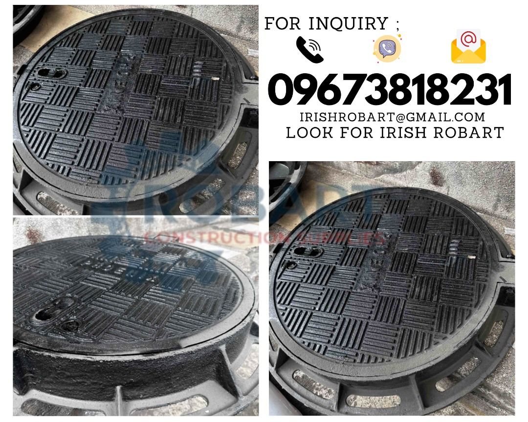 Manhole Cover (Category: Construction Tools & Equipment) located in Manila. Submitted by irishrobart_22 (Listing ID 1467027995, Image 1). Description: Manhole Cover round 600mm 𝑹𝑶𝑩𝑨𝑹𝑻 𝑪𝑶𝑵𝑺𝑻𝑹𝑼𝑪𝑻𝑰𝑶𝑵 𝑺𝑼𝑷𝑷𝑳𝑰𝑬𝑺 #RobartConstructionSupplies #constructionmaterials 🔵100% Trusted Supplier 🔵Competitive Price 🔵𝑾𝒆 𝒂𝒓𝒆 𝑫𝑻𝑰 𝑹𝒆𝒈𝒊𝒔𝒕𝒆𝒓𝒆𝒅 & 𝑩𝑰𝑹 𝐀𝐂𝐂𝐑𝐄𝐃𝐈𝐓𝐄𝐃 Products: ▫️Machinery ▫️Electrical ▫️Valves & Fitti