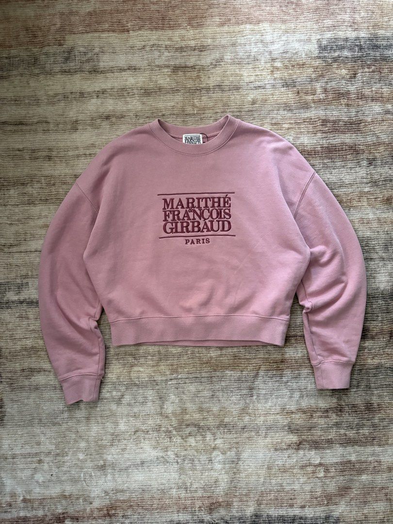 Marithe Francois Girbaud Paris Pink Crop Sweater (Category: Coats, Jackets and Outerwear) located in Antipolo. Submitted by thearchivesproject (Listing ID 1467025207, Image 2). Description: 21 width 19 length.