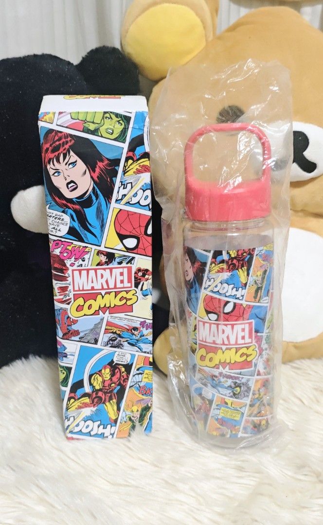 MARVEL COMICS VINTAGE-STYLE PLASTIC WATER BOTTLE (Category: Water Bottles & Tumblers) located in Manila. Submitted by yourfavoritethings7 (Listing ID 1467091804, Image 1). Description: .