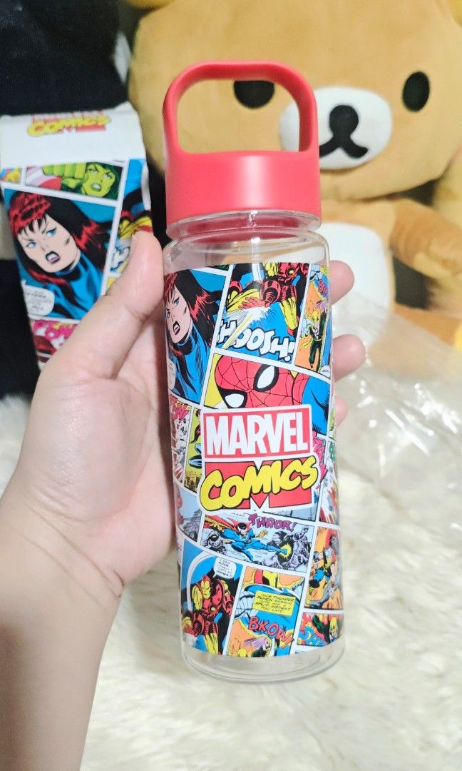 MARVEL COMICS VINTAGE-STYLE PLASTIC WATER BOTTLE (Category: Water Bottles & Tumblers) located in Manila. Submitted by yourfavoritethings7 (Listing ID 1467091804, Image 2). Description: .
