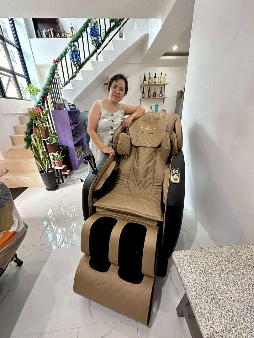 MASSAGE CHAIR (Category: Chairs) located in Manila. Submitted by jellycalica (Listing ID 1467124528, Image 1). Description: FOR SALE: Stellar NASA AI Massage Chair 🤍 💰 Original Price: ₱79,000 💸 Selling Price: ₱59,000 RFS: Takaw sa space Details: 🤍 6 months used 🤍 Rarely used. well-maintained and clean 🤍 Perfect for home relaxation after a long day 🤍 No issues, ready to use! Features: ✨ Over 20 MASSAGE Options (Shiatsu, Kneading, Tapping, T