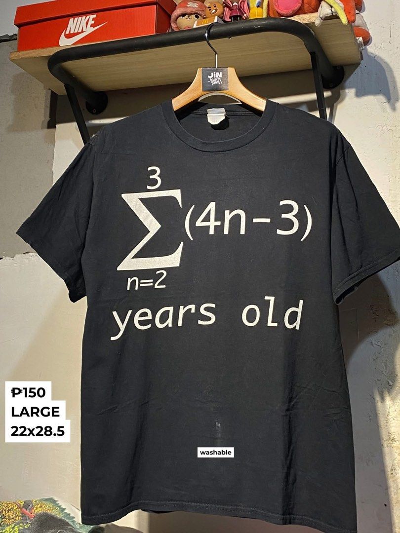 Math Humor Shirt (Category: Tshirts & Polo Shirts ) located in Bocaue. Submitted by jintanthrift (Listing ID 1467113167, Image 1). Description: L 22x28.5.