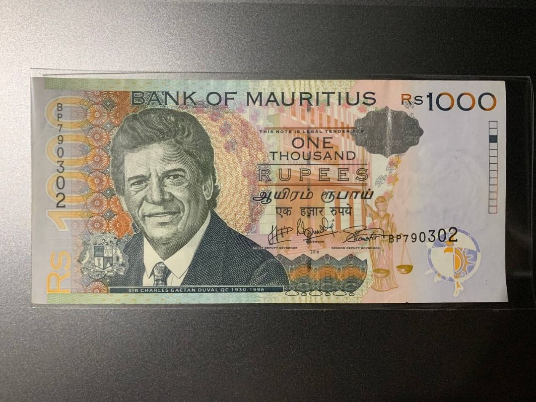 Mauritius 1000 rupees (Category: Currency) located in Indang. Submitted by vykolektor (Listing ID 1467097848, Image 1). Description: Mauritius 1000 rupees Condition in photos.