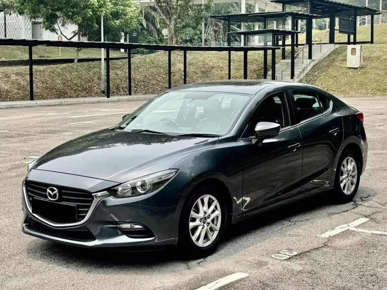 Mazda 3 Sedan 1.5 Standard (A) (Category: Used Cars) located in Singapore. Submitted by m_macztech (Listing ID 1466987335, Image 1). Description: ➡️ Features 1.5L 4-cylinder in-line 16-valve DOHC SkyActiv-G with 6-speed (A) transmission producing 118bhp. Fuel Consumption of 17.5 km/L with 51L Tank capacity ℹ️ Accessories Factory infotainment with Bluetooth, multi function steering wheel, reverse sensor, keyless entry/start, Sunroof ✅ Well taken c