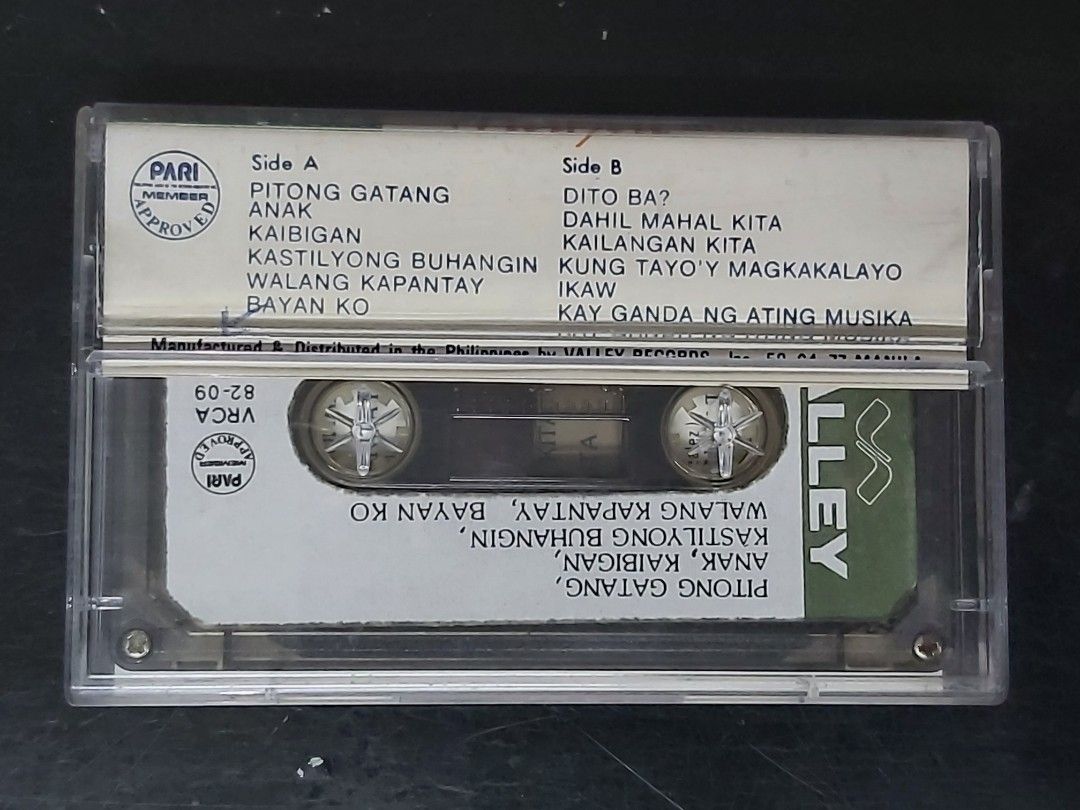 mc OPM The Mahal Singers (used) (Category: CDs & DVDs) located in Antipolo. Submitted by rlt1870 (Listing ID 1467032273, Image 2). Description: cassette is used. for private listening only so its not heavily used. shows wear and tear becauseof its age....1980's era. - Side A Tracks: Pitong Gatang, Anak, Kaibigan, Kastilyong Buhangin, Walang Kapantay, Bayan Ko - Side B Tracks: Dito Ba?, Dahil Mahal Kita, Kailangan Kita, Kung Tayo'y Magkakalayo, Ik