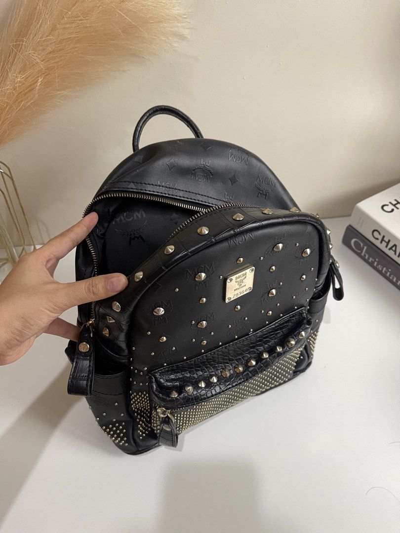 MCM Stark Backpack Studded Large (Category: Backpacks) located in Quezon City. Submitted by vintagemuseco.ph (Listing ID 1465578142, Image 2). Description: Korea Sourced Pick-up ready.