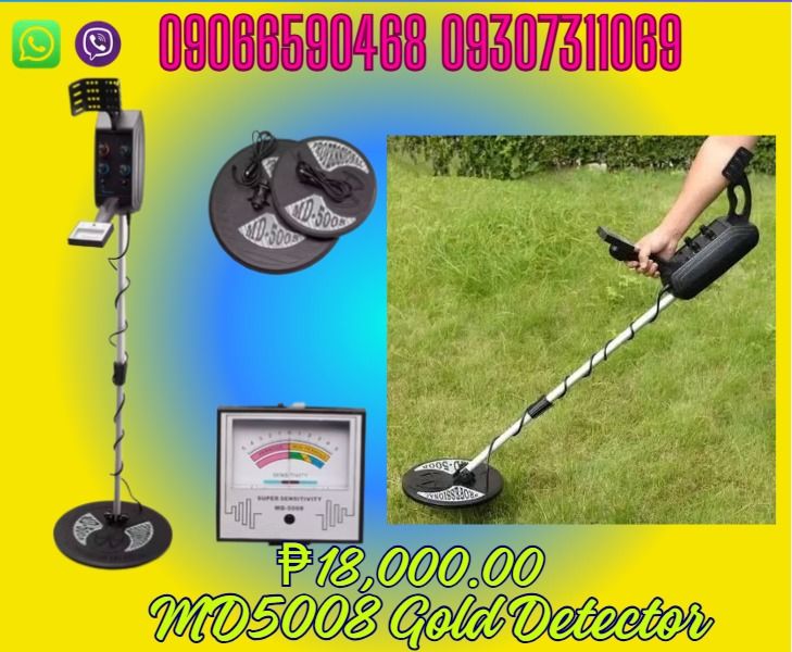 MD5008 gold detector and metal detector scanner (Category: Looking For) located in Caloocan City. Submitted by topherchri03260 (Listing ID 1467039725, Image 1). Description: MD-5008 metal detectors, 3-3.5 meters depth of detection, adopt advance technique and attach high quality components which have features of ground balance, good discrimination ability, wide detection range, accurate orientation, strong resolution, and easy operation *Security