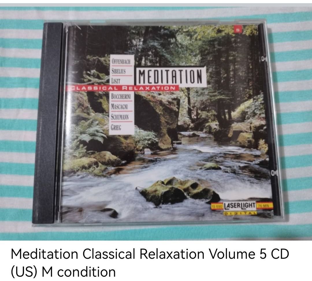 Meditation Classical Relaxation Volume 5 CD (unsealed) (Category: CDs & DVDs) located in Dangcagan. Submitted by cd_haven5 (Listing ID 1467036917, Image 1). Description: #FORSALE #FORSALE #FORSALE #Authentic #Legit #Original We only sell original items. All items posted are on hand. Please message me for availability of the item/s because the items are also posted on my other online stores. All items are imported unless stated PH. We also accept 
