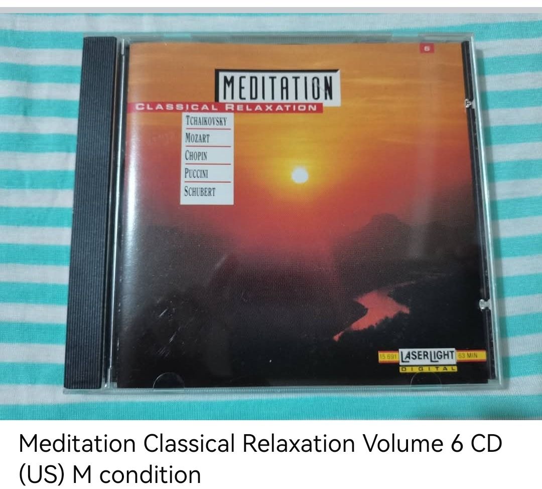 Meditation Classical Relaxation Volume 6 CD (unsealed) (Category: CDs & DVDs) located in Dangcagan. Submitted by cd_haven5 (Listing ID 1467037593, Image 1). Description: #FORSALE #FORSALE #FORSALE #Authentic #Legit #Original We only sell original items. All items posted are on hand. Please message me for availability of the item/s because the items are also posted on my other online stores. All items are imported unless stated PH. We also accept 