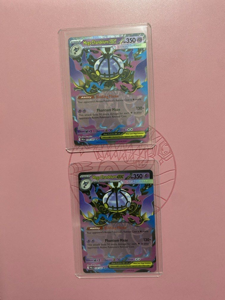 Mega Chandelure ex Pitch Black (Category: Raw Singles) located in Manila. Submitted by map.b. (Listing ID 1467079060, Image 3). Description: 200 each Negotiable, DM me. Rfs: Duplicate. Unwanted hit..