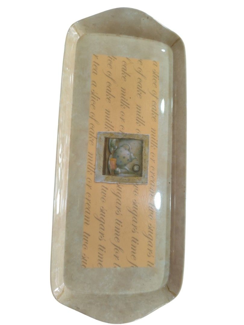 Melamine Breakfast Tray (Category: Coffee & Tea Tableware) located in Dipolog. Submitted by thriftteata (Listing ID 1467147710, Image 2). Description: melamine material 15.5x7".