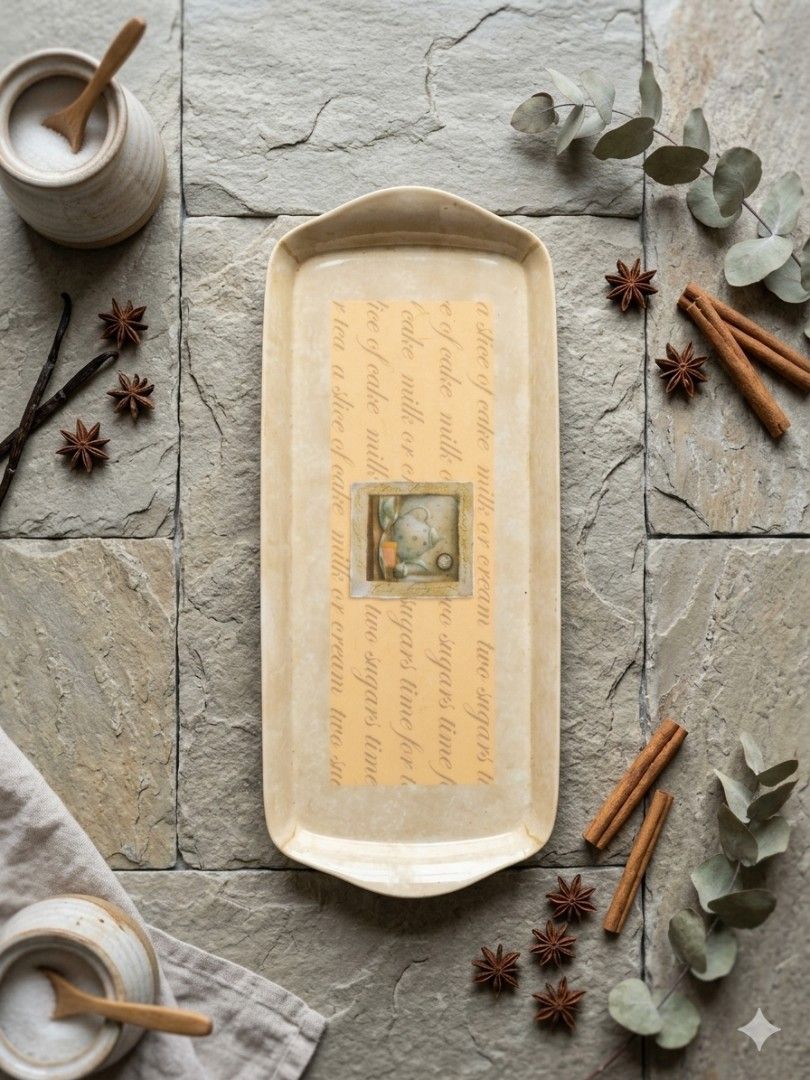 Melamine Breakfast Tray (Category: Coffee & Tea Tableware) located in Dipolog. Submitted by thriftteata (Listing ID 1467147710, Image 1). Description: melamine material 15.5x7".