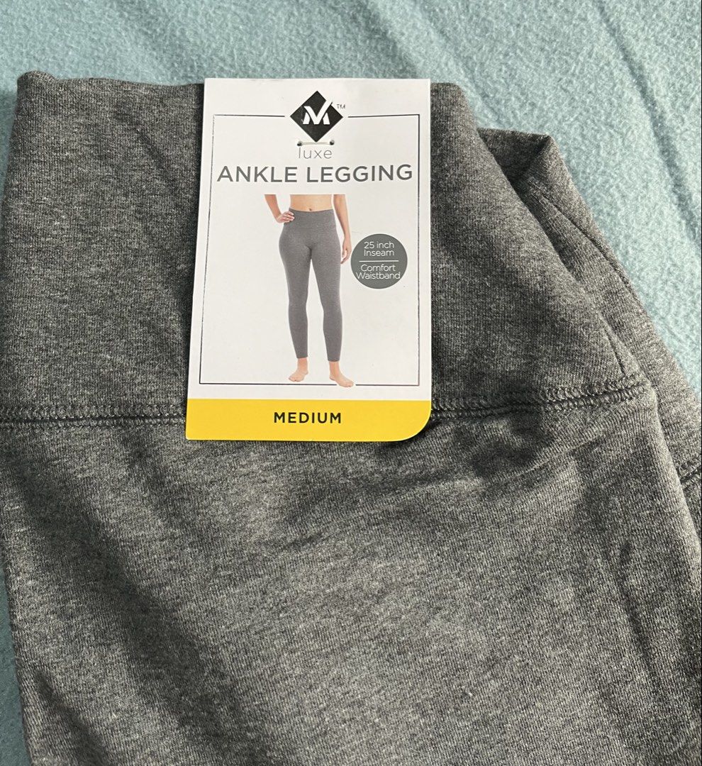 Member's Mark Luxe Ankle Legging Charcoal Grey Medium (Category: Activewear) located in Manila. Submitted by sunshineapril (Listing ID 1466980481, Image 2). Description: - Brand new with tags attached (BNWT) - Color: Charcoal Grey Heather - Size: Women's Medium - Inseam: 25 inches - Material: Soft blend of modal, pima cotton, and spandex - Features a comfortable, flattering waistband - Perfect for lounging or workouts.