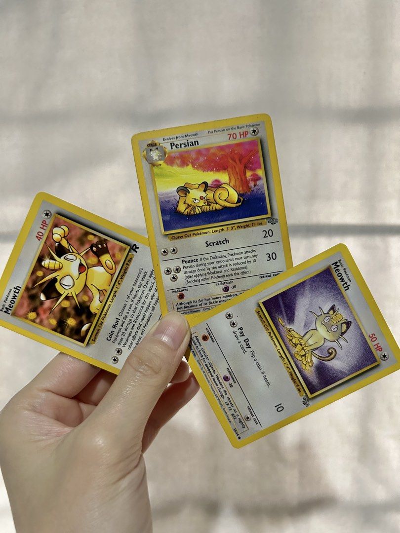 Meowth Jigglypuff Persian Common (Category: Raw Singles) located in Cainta. Submitted by unboxingstuff (Listing ID 1467051840, Image 2). Description: Take all for Php800.