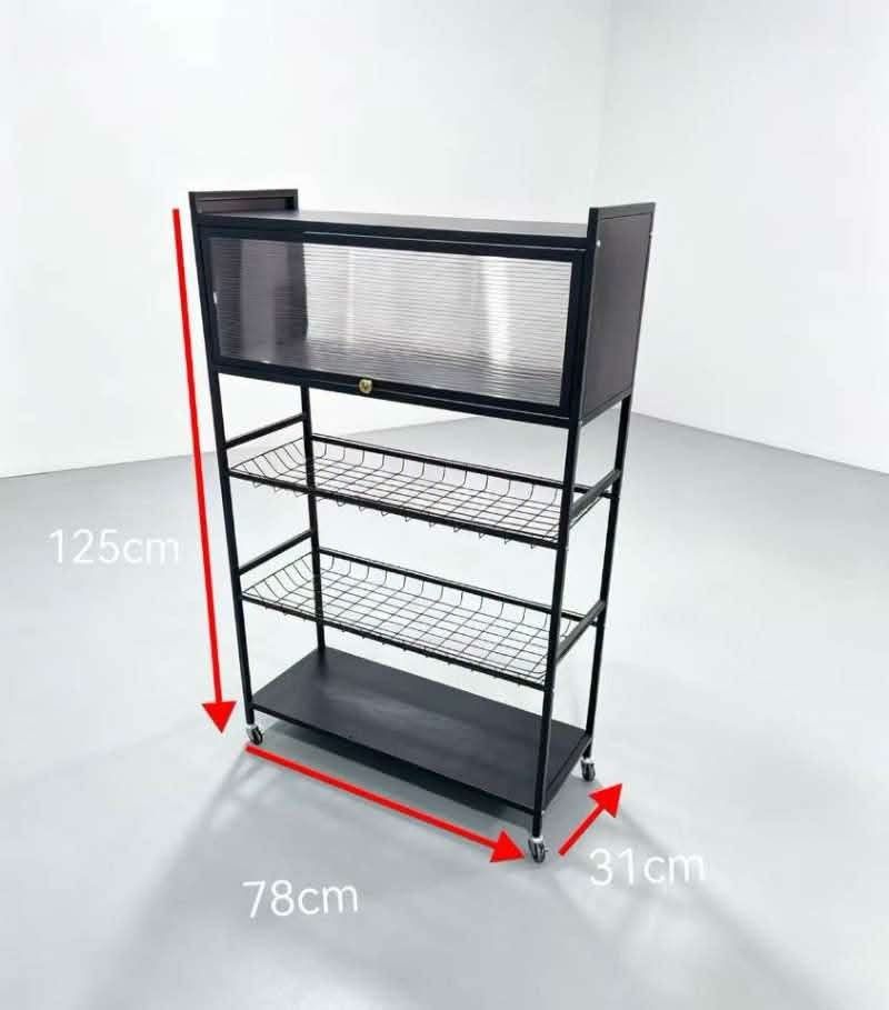 Metal kitchen rack with wheels (Category: Announcements) located in Manila. Submitted by haideshop (Listing ID 1467064647, Image 2). Description: .