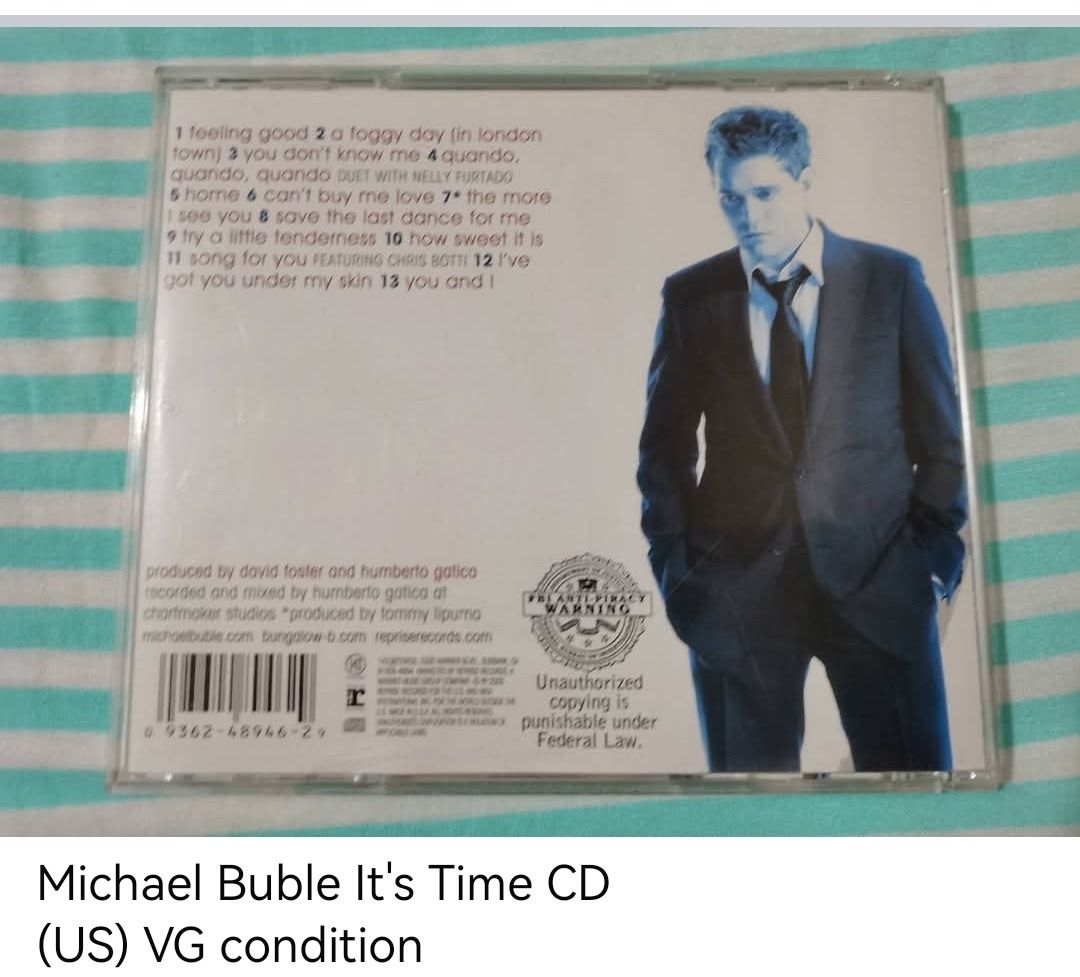 Michael Buble It's Time CD (unsealed) (Category: CDs & DVDs) located in Dangcagan. Submitted by cd_haven5 (Listing ID 1467004500, Image 2). Description: #FORSALE #FORSALE #FORSALE #Authentic #Legit #Original We only sell original items. All items posted are on hand. Please message me for availability of the item/s because the items are also posted on my other online stores. All items are imported unless stated PH. We also accept Pre-orders. Payme