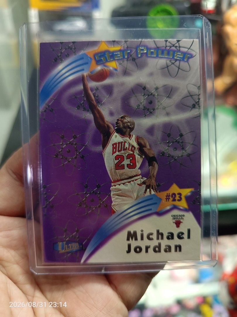 Michael Jordan (Category: Raw Singles) located in Bulacan. Submitted by johnybrav3 (Listing ID 1467036231, Image 2). Description: Michael Jordan Lot Php 18k Star Power Fleetr Ultra Condition: Nrmnt Location: Bulacan Shipping: JNT/LBC/Lalamove.
