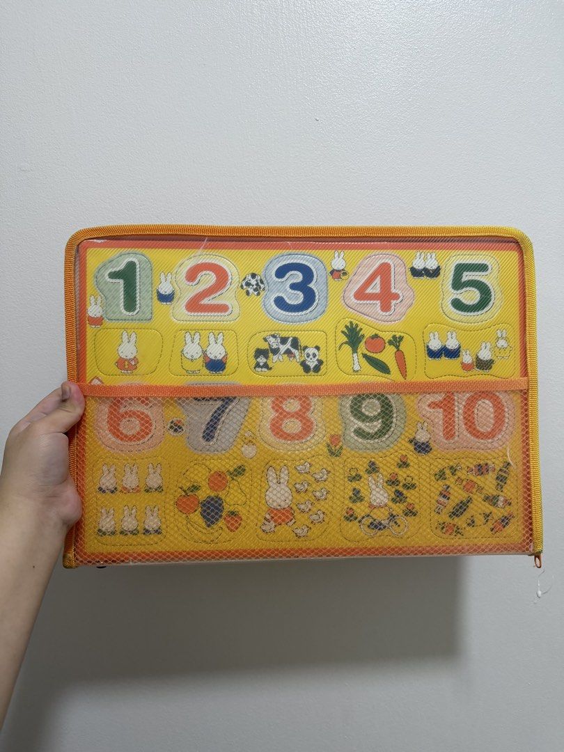 Miffy Puzzle (Category: Board Games & Puzzles) located in Caloocan City. Submitted by francesalcoy (Listing ID 1467161064, Image 2). Description: Miffy Puzzle from Japan - 2 sides: 1) miffy and friends 2) numbers 1-10 - Educational .