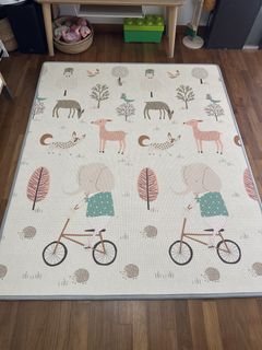 Reversible Foldable Baby Play Mat Llama Road Map, Babies & Kids, Infant ...