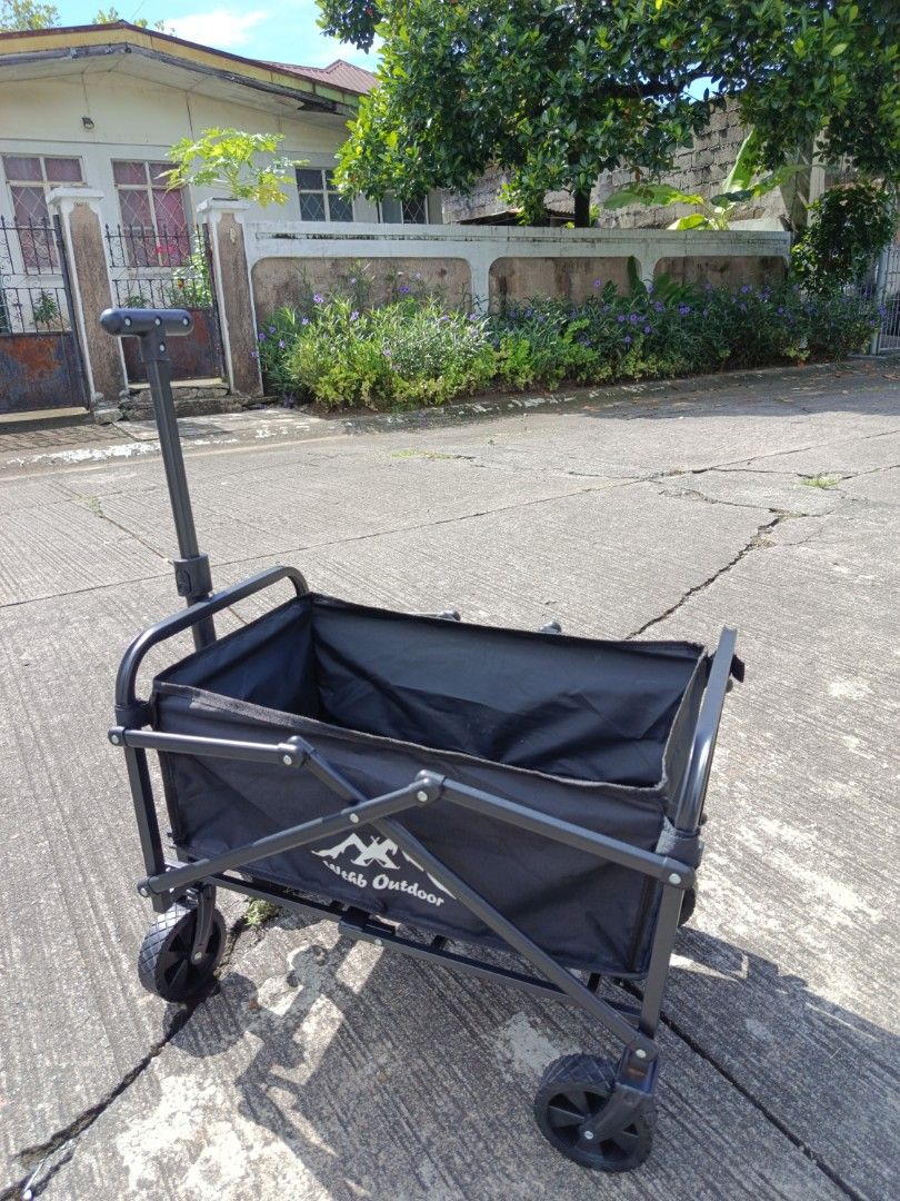 MINI WAGON WITH TABLE TOP (Category: Other Sports Equipment and Supplies) located in Las Pinas. Submitted by shairatorres (Listing ID 1467167826, Image 3). Description: SMALL FOLDING WAGON WITH TABLE TOP ‼️ ₱ 1,700 only set 💰💰 Small wagon only – ₱ 1,300💰💰 (60x38x81cm) ✅ Easy Fold & Store ✅ Heavy-Duty Steel Frame ✅ Smooth Wheels ✅ Portable & Space-Saving ✅ Great for Camping, Beach, Picnic, Market & Pet Use ✅ Ideal for Personal & Business Use �