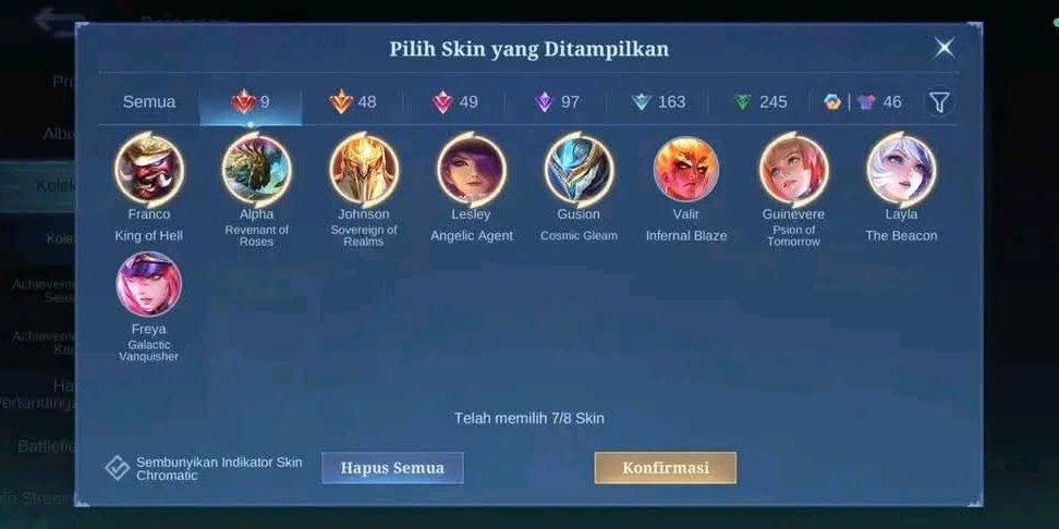 mlbb (Category: Others) located in Kuala Lumpur. Submitted by vastwater.e612ee (Listing ID 1467054780, Image 3). Description: acc limited for sell or swap epep clearbind payment tng/bank.