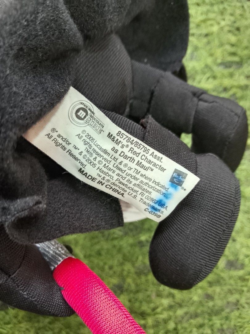 M&M's Red character as Darth Maul (Category: Plushies & Soft Toys) located in Baguio. Submitted by ctrue_merch (Listing ID 1467031196, Image 3). Description: from hk box, check photos for more details, buy as is, payment first policy.