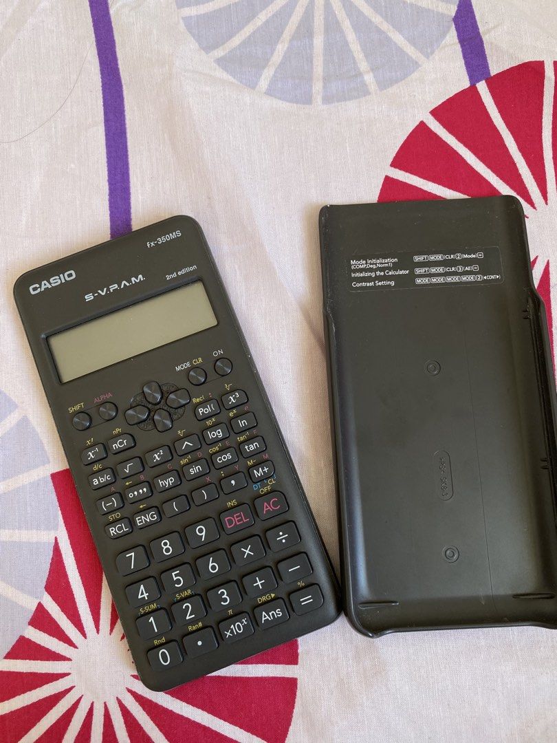 Model: Casio fx-350MS 2nd Edition (Scientific Calculator) (Category: Office & Business Technology) located in Tanza. Submitted by tokiato (Listing ID 1467010715, Image 1). Description: Used during gr11 (shs) RFS: hindi na ginagamit & may bago na MOP: Gcash/Maya Issue: no box and lightly used. can do meet ups 📍Tanza & Naic shoulder niyo sf kapag pina-deliver thru jnt or lalamove .
