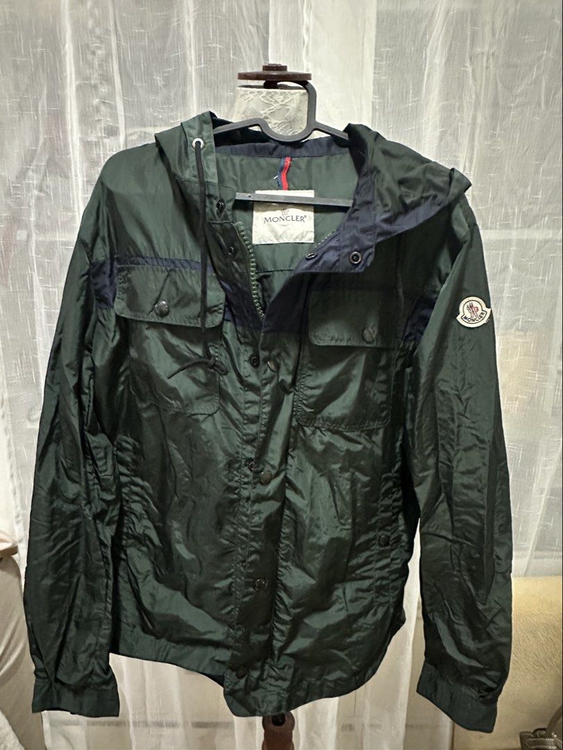 Moncler wind breaker (Category: Coats, Jackets and Outerwear) located in Quezon City. Submitted by slluxury_ph (Listing ID 1467016344, Image 1). Description: Unisex windbreaker monclear Best fit Med to large frame.