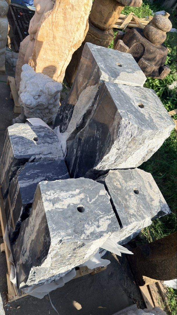 Mountain Weave Granite Fountain (Category: Announcements) located in Taguig. Submitted by ivyzurc (Listing ID 1467153878, Image 1). Description: 🖤 MOUNTAIN WEAVE GRANITE FOUNTAIN 🔥RARE • COLLECTOR’S GRADE • ONLY 2 SETS AVAILABLE One of our rarest Mountain Weave Granite pieces—a striking natural stone fountain featuring dramatic black & ivory veining with an elegant marble-finished surface. Not ordinary Piedra. Not ordinary granite. Every piece 