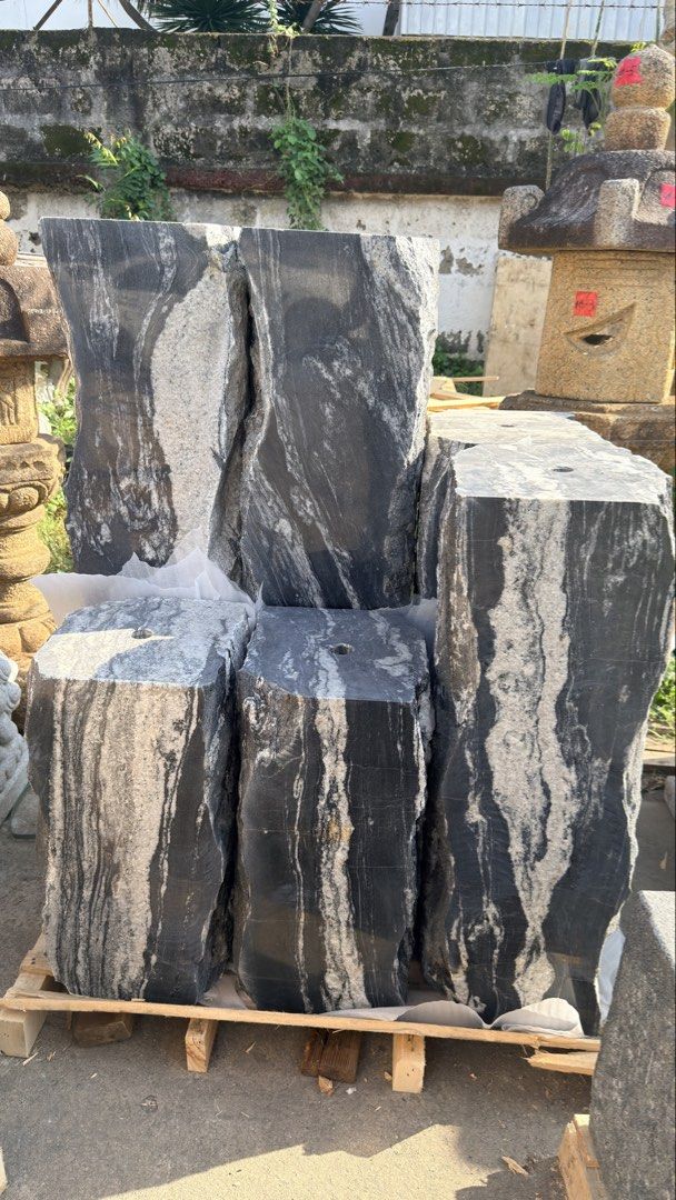 Mountain Weave Granite Fountain (Category: Announcements) located in Taguig. Submitted by ivyzurc (Listing ID 1467153878, Image 2). Description: 🖤 MOUNTAIN WEAVE GRANITE FOUNTAIN 🔥RARE • COLLECTOR’S GRADE • ONLY 2 SETS AVAILABLE One of our rarest Mountain Weave Granite pieces—a striking natural stone fountain featuring dramatic black & ivory veining with an elegant marble-finished surface. Not ordinary Piedra. Not ordinary granite. Every piece 