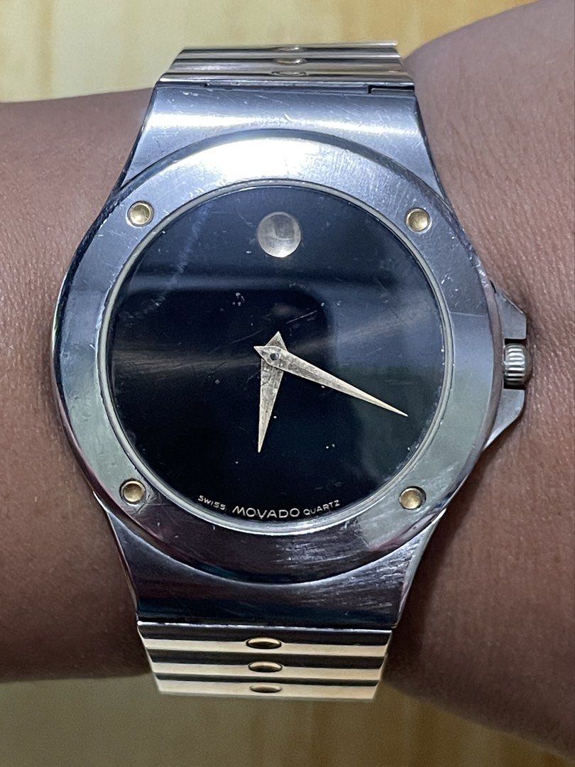 Movado Quartz (Category: Women's Watches) located in Taguig. Submitted by tester1x (Listing ID 1467068040, Image 1). Description: Movado Quartz Swiss Made 86 A2 877K 1757789 Sapphire Crystal All Stainless Steel 34mm Movado Stainless Steel Bracelet 7inch wrist size plus.