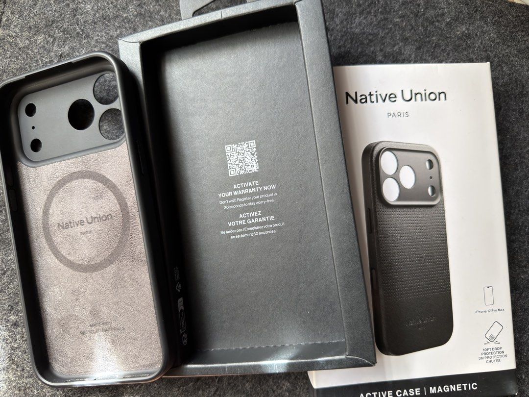 Native Union Active Case for iPhone 17 Pro Max – Mint Condition – MagSafe Compatible (Category: Cases & Sleeves) located in Bacoor. Submitted by ryare (Listing ID 1466973078, Image 3). Description: Selling my Native Union Active Case for iPhone 17 Pro Max in mint condition. Pre-owned but very well maintained, with minimal to no signs of use. This premium case combines a sleek, minimalist design with reliable everyday protection. Perfect for anyon