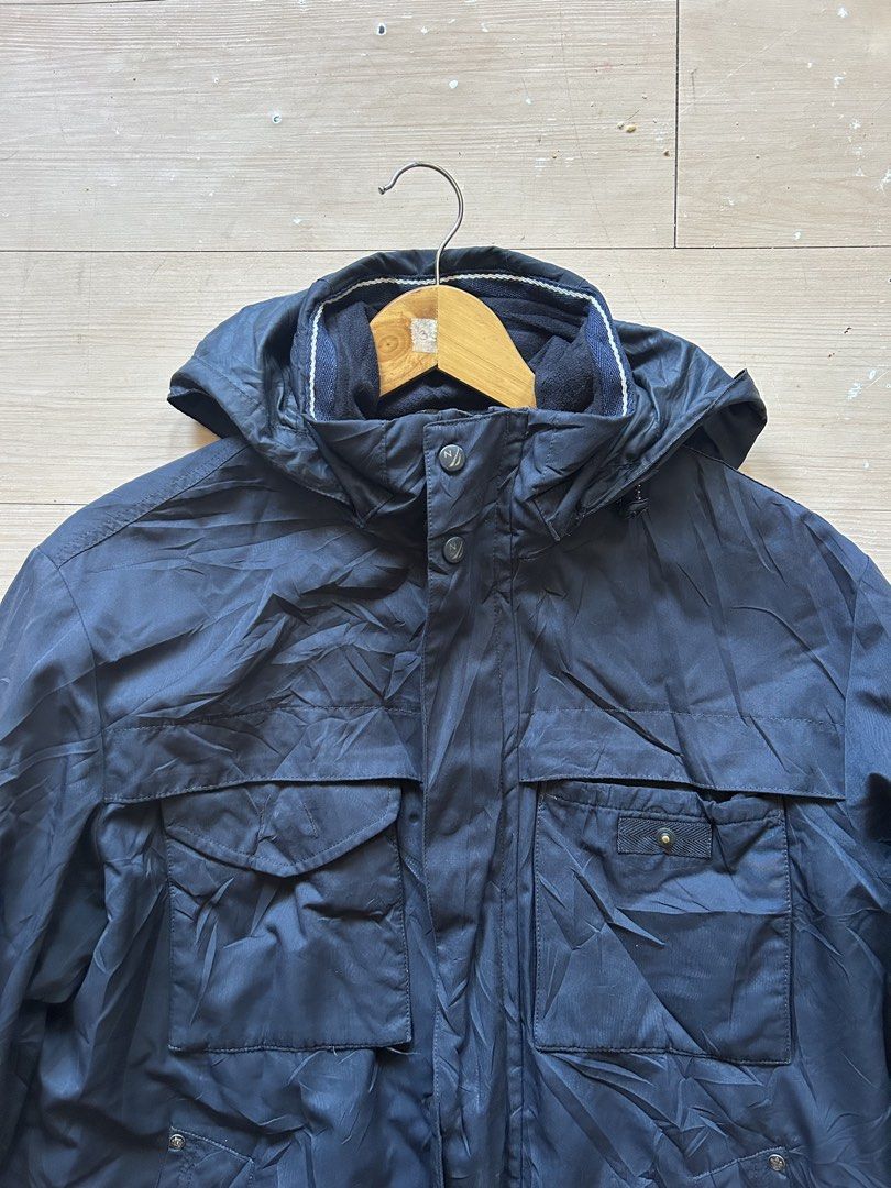 Nautica Zip and Snap Jacket with Hood (Category: Coats, Jackets and Outerwear) located in Calbayog City. Submitted by thrift.bucks101 (Listing ID 1467002785, Image 3). Description: - Authentic Nautica - Color may vary due to lighting - PM for complete washtags -Zip-up front with storm flap - Multiple front utility pockets with snap buttons - Attached hood with high collar for extra warmth - Adjustable drawstring at the hem - Details: Branding tag