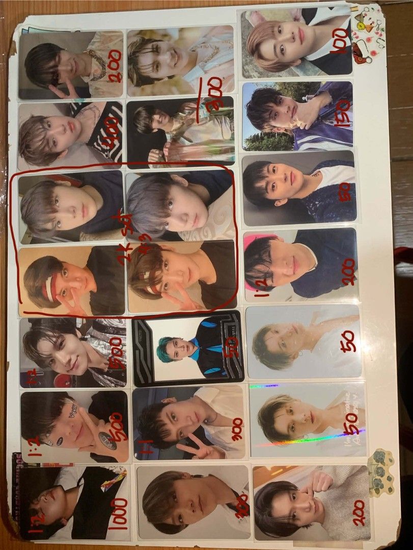 NCT WAYV SUPERM ASSORTED PHOTOCARDS (Category: K-Wave Merchandise) located in Dasmarinas. Submitted by micart___ (Listing ID 1467156596, Image 1). Description: WTS/LFB nct dream wayv superm assorted pcs — onhand — 1 week dop/payo (flexi, just message me) — x sensi — no rush shipping!!! — price + pf and lsf — with * is greatly flawed —for those with ratio, must get from second/third pic - prices are in the photos MOP: gcash/maribank MOD: jnt ten m