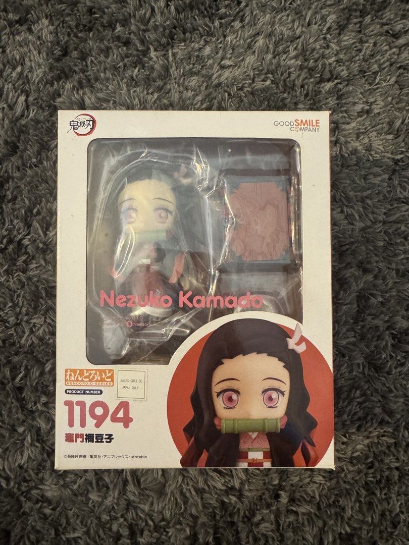 Nendoroid Nezuko 1194 (Category: Figurines & Statues) located in Quezon City. Submitted by kitsune.no.mori (Listing ID 1467083305, Image 1). Description: - Nezuko Kamado - Demon Slayer: Kimetsu ni Yaiba - Nendoroid 1194 - Good Smile Company - Authentic; Beware of fakes! - Sealed box - Shipping from Quezon City .